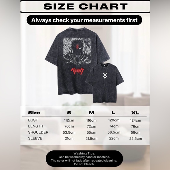 NEW Anime Graphic Japanese Street Wear BLK Size 3XL - Picture 4 of 8